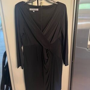Anne Klein Little Black Dress, Size 12, Acetate and Spandex. Long sleeve,